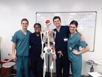Michael Schiff, DDS '19, with friends